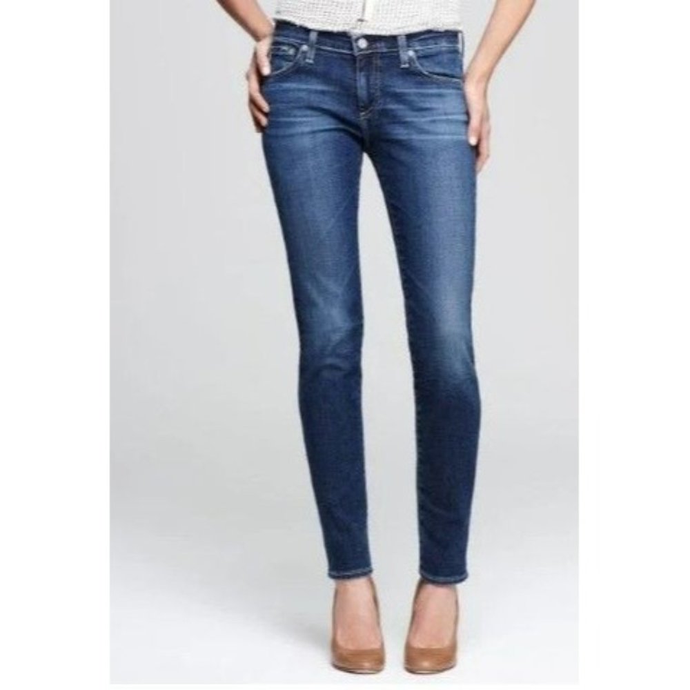 AG Skinny Jeans Adriano Goldschmied Stilt Cigarette Mid Rise Size 28 Stretch - Picture 1 of 7